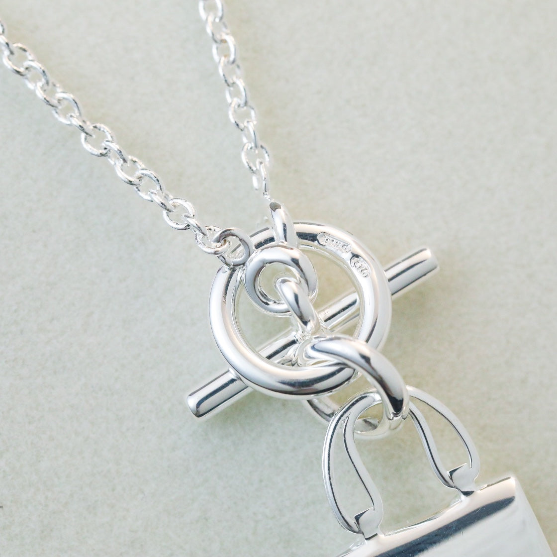 Miro POP H PEDANT SILVER NECKLACE