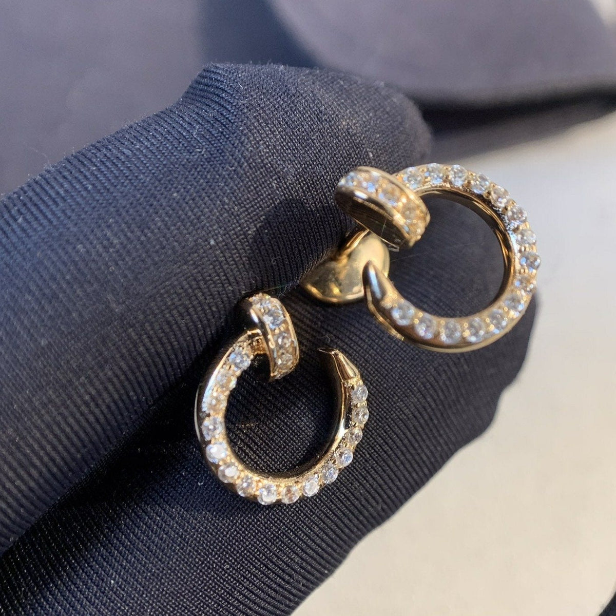 Miro JUSTE EARRINGS GOLD DIAMONDS
