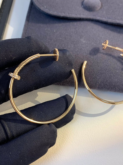 ミロ ジュスト イヤリング ゴールド ダイヤモンド 1.8mm
