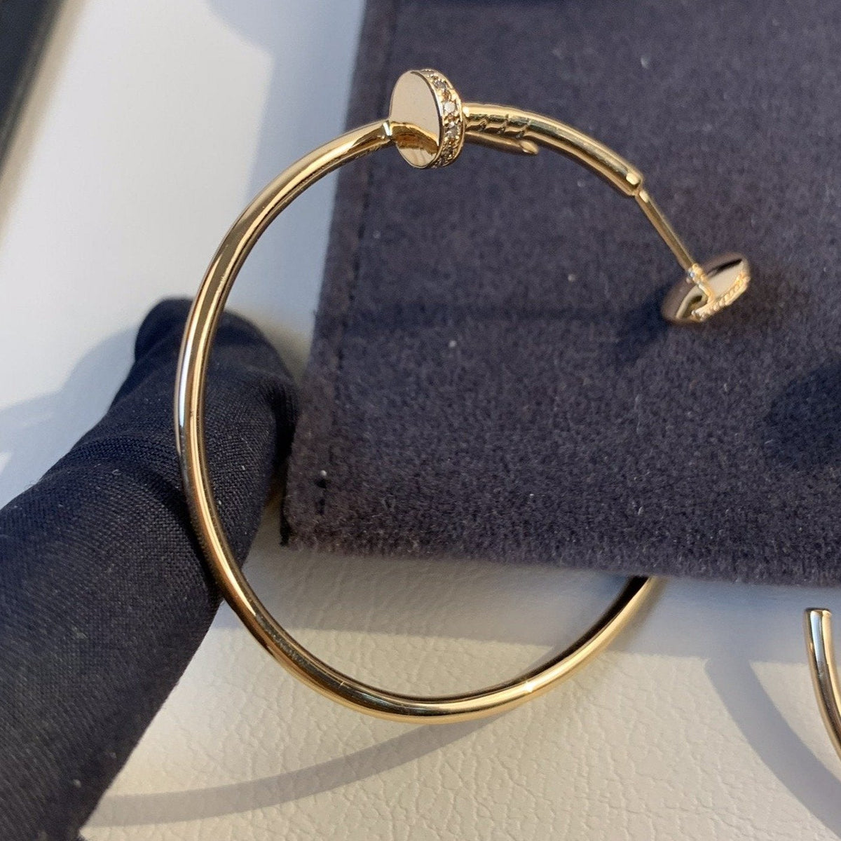 ミロ ジュスト イヤリング ゴールド ダイヤモンド 1.8mm