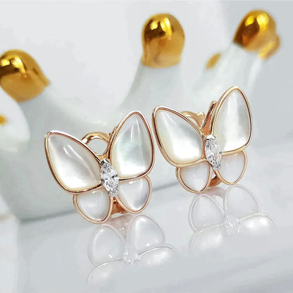 Miro BUTTERFLY MOP DIAMOND EARRINGS