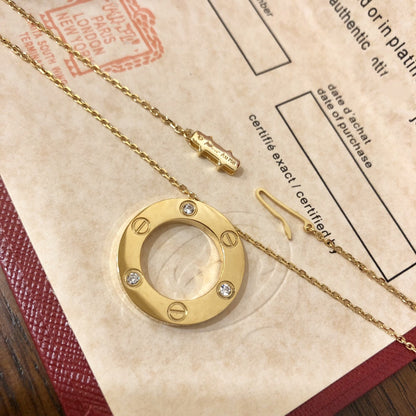 Miro LOVE NECKLACE 16MM 3 DIAMONDS