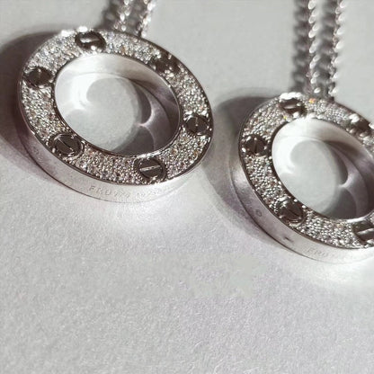 Miro LOVE NECKLACE ADJUSTABLE SILVER