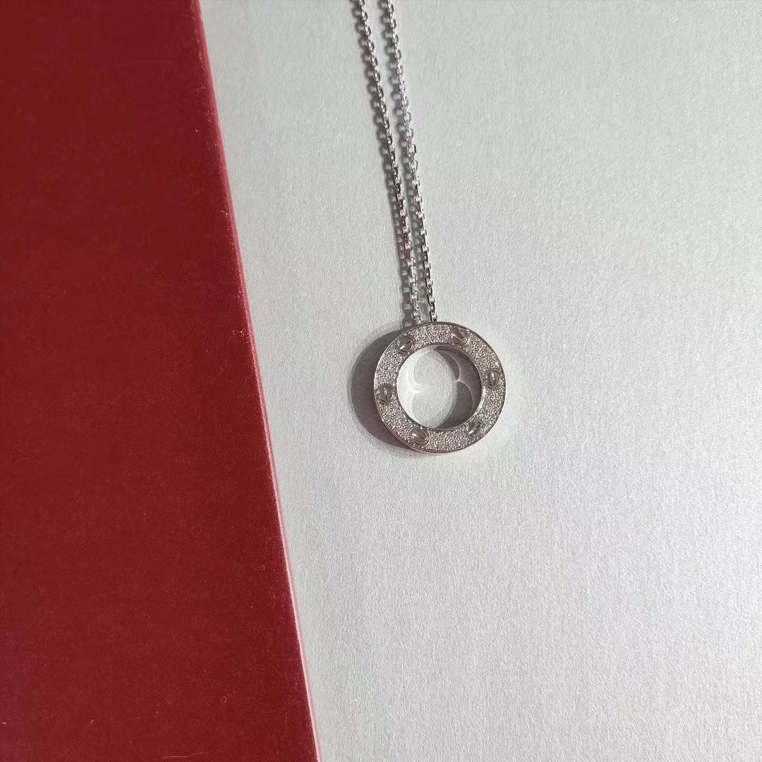 Miro LOVE NECKLACE ADJUSTABLE SILVER