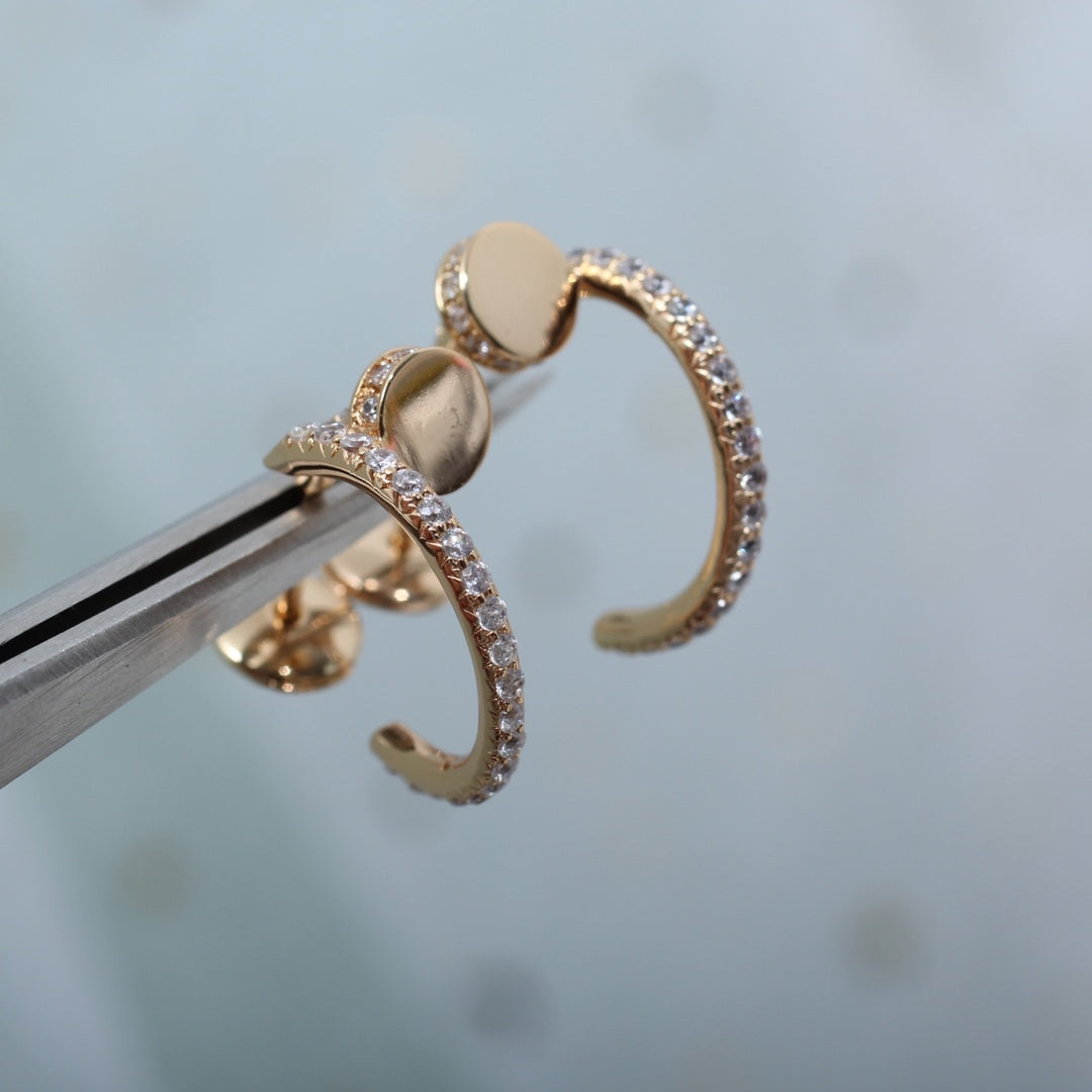 ミロ ジュスト イヤリング 12.75MM ピンクゴールド ダイヤモンド