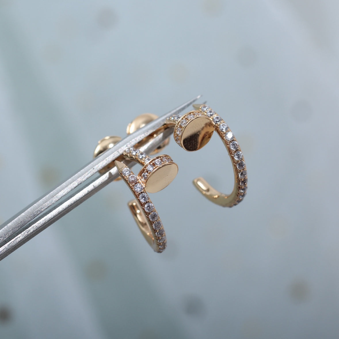 ミロ ジュスト イヤリング 12.75MM ピンクゴールド ダイヤモンド