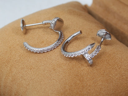 Miro JUSTE EARRINGS 12.75MM シルバーダイヤモンド