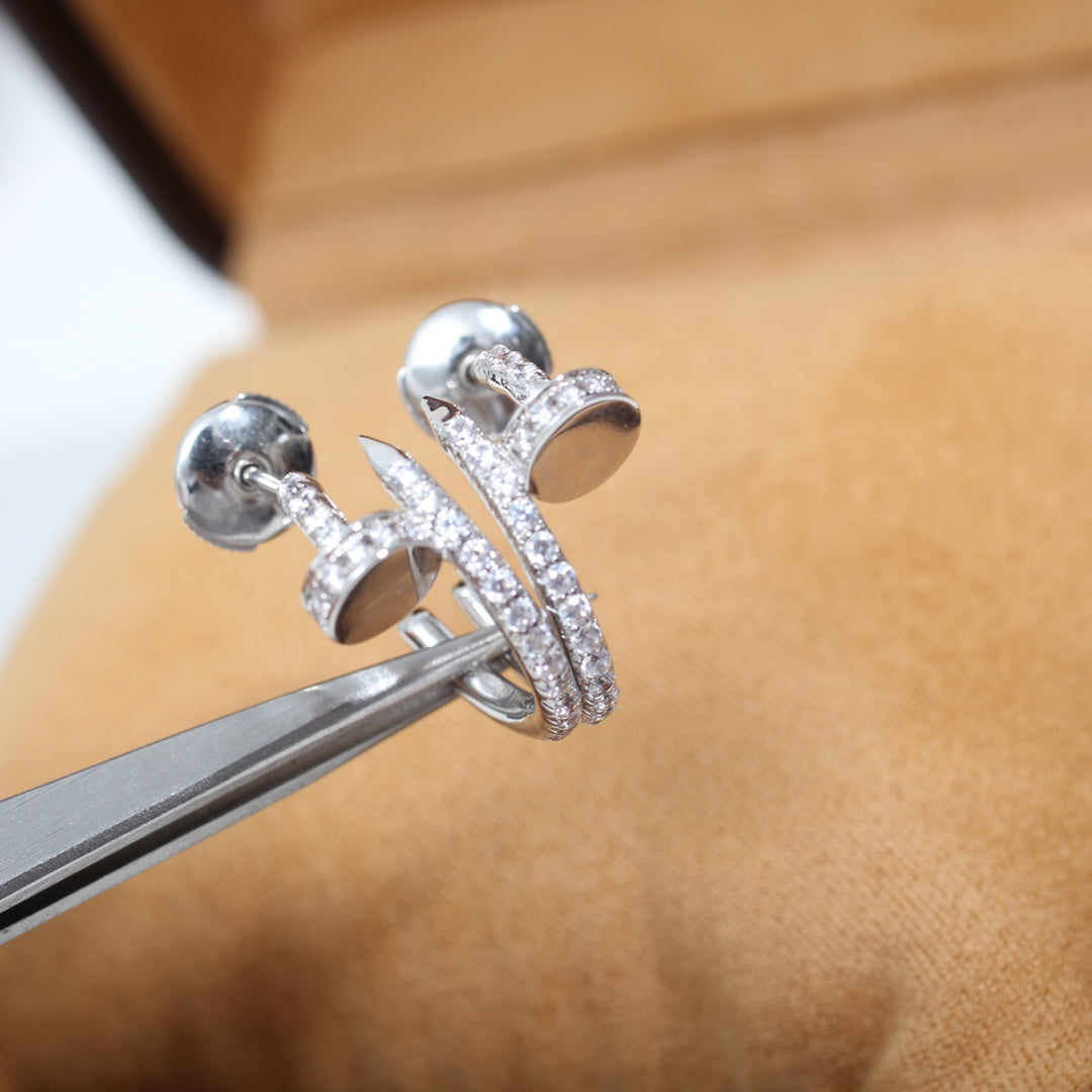 Miro JUSTE EARRINGS 12.75MM シルバーダイヤモンド