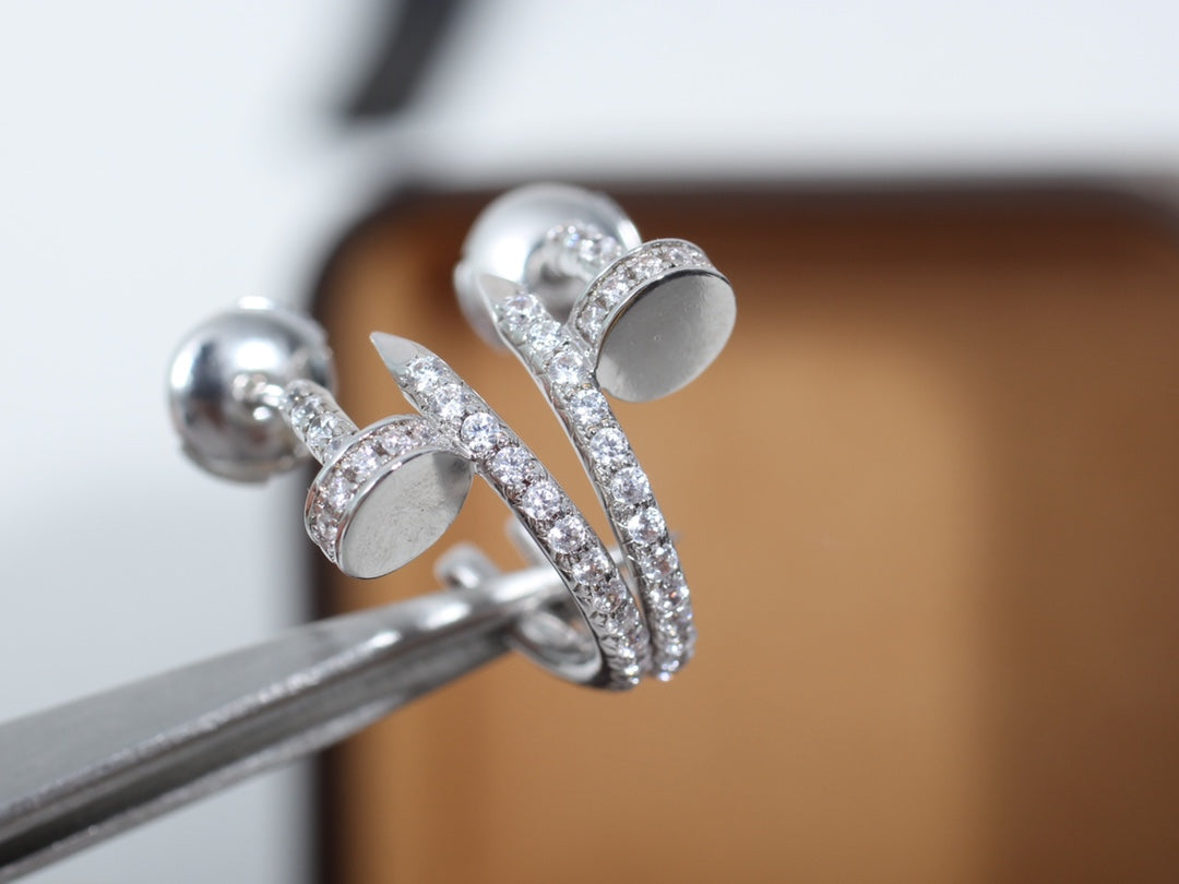 Miro JUSTE EARRINGS 12.75MM シルバーダイヤモンド