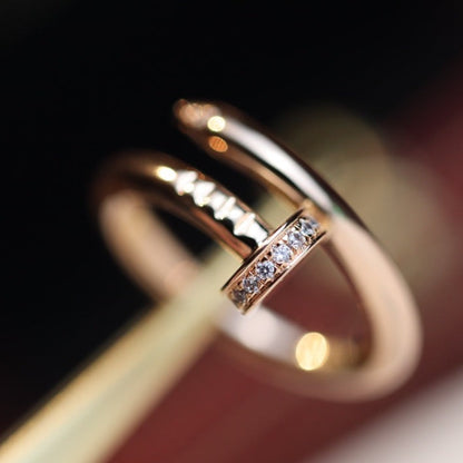 Miro JUSTE RING 2.65MM PINK GOLD DIAMOND