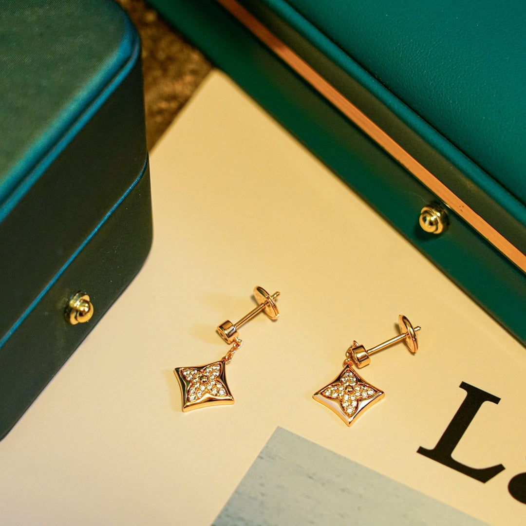 Miro STAR DIAMONDS EARRINGS GOLD