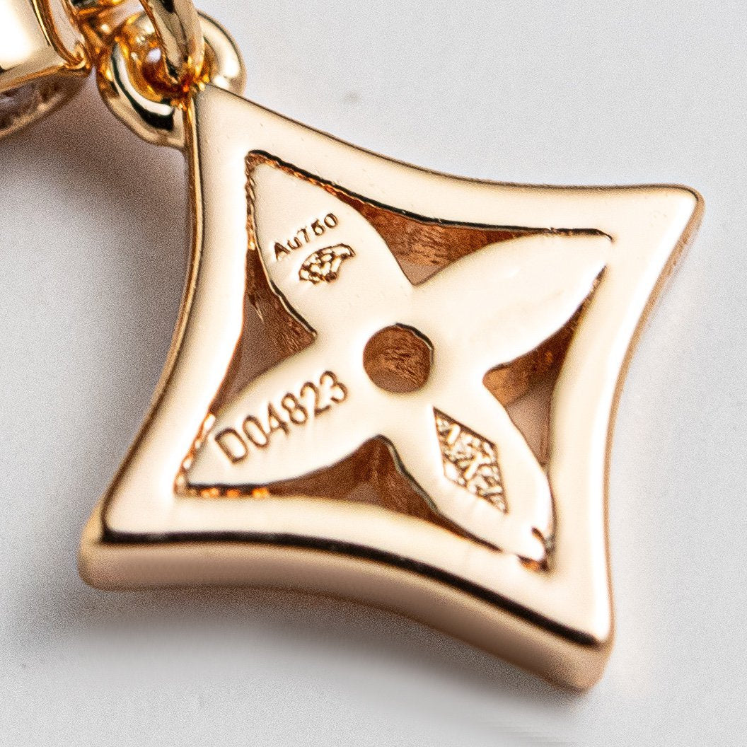 Miro STAR EARRINGS Pink GOLD
