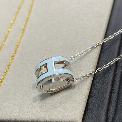 Miro POP H LIGHT BLUE NECKLACE