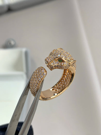 Miro PANTHERE PINK GOLD DIAMOND RING