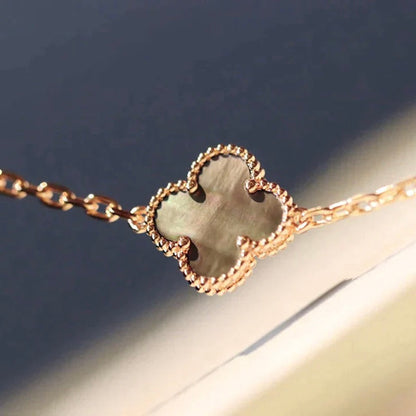 Miro CLOVER 20 MOTIFS DARK MOP DIAMOND  NECKLACE