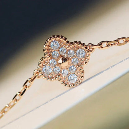 Miro CLOVER 20 MOTIFS DARK MOP DIAMOND  NECKLACE