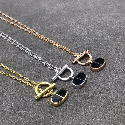 Miro CHAINE VERSO BLACK CERAMIC  NECKLACE