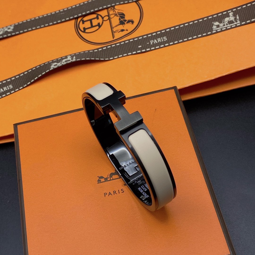 Miro H ブレスレット 12MM ブラック ベージュ セラミック