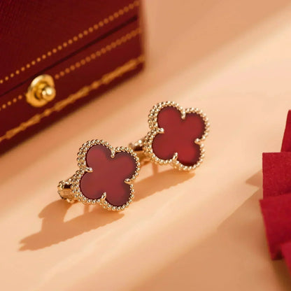 Miro CLOVER MEDIUM 1 MOTIFS CARNELIAN  EARRINGS