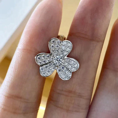 Miro CLOVER COMOS DIAMOND EARRINGS SILVER