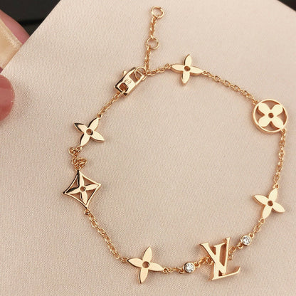ミロ スターアンドサン 7モチーフ ゴールドブレスレット