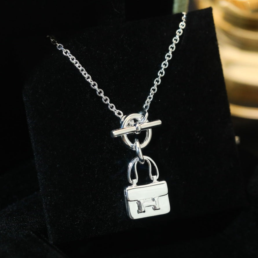 Miro POP H PEDANT SILVER NECKLACE