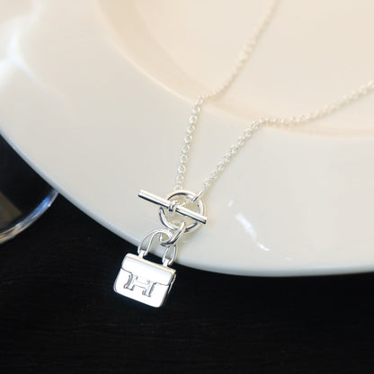 Miro POP H PEDANT SILVER NECKLACE