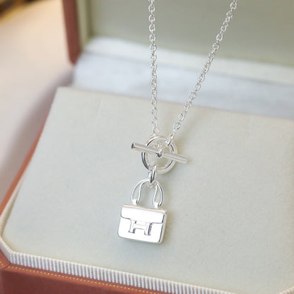 Miro POP H PEDANT SILVER NECKLACE