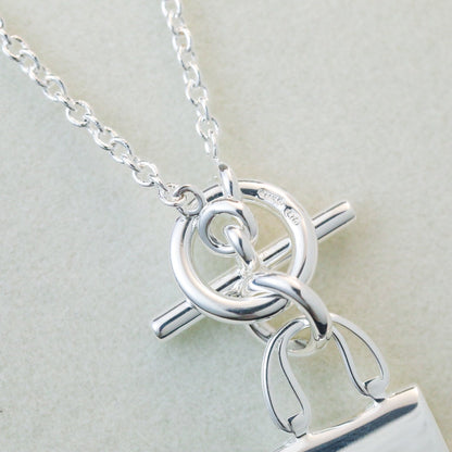Miro POP H PEDANT SILVER NECKLACE