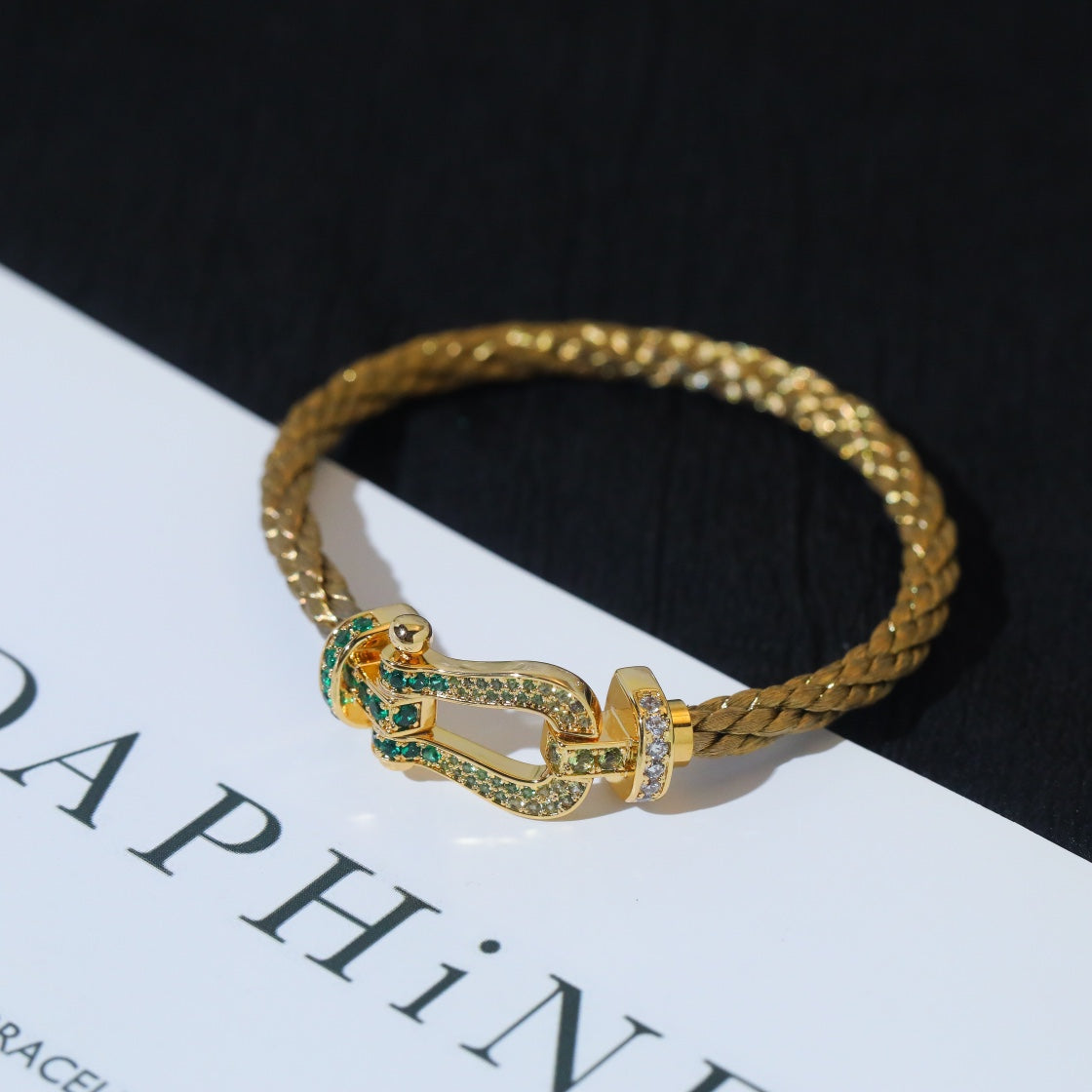 Miro FORCE 10 GOLD GREEN DIAMOND PAVED