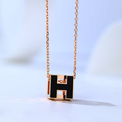 Miro H CAGE ピンクゴールドネックレス