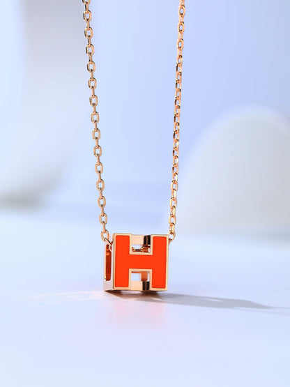 Miro H CAGE ピンクゴールドネックレス