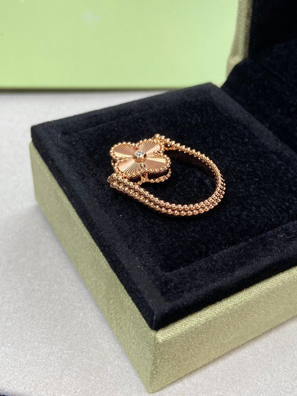 Miro CLOVER RIVERSIBLE ROSE GOLD RING