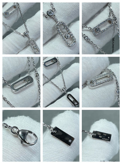 [Miro ]MOVE 2 ROW DIAMOND NECKLACE