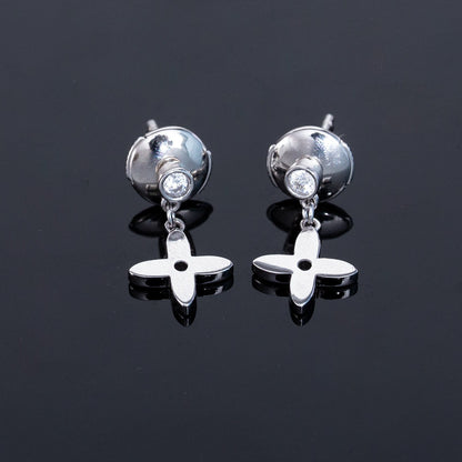 Miro VIDYLLE シルバー ダイヤモンド ミニ ドロップ ピアス