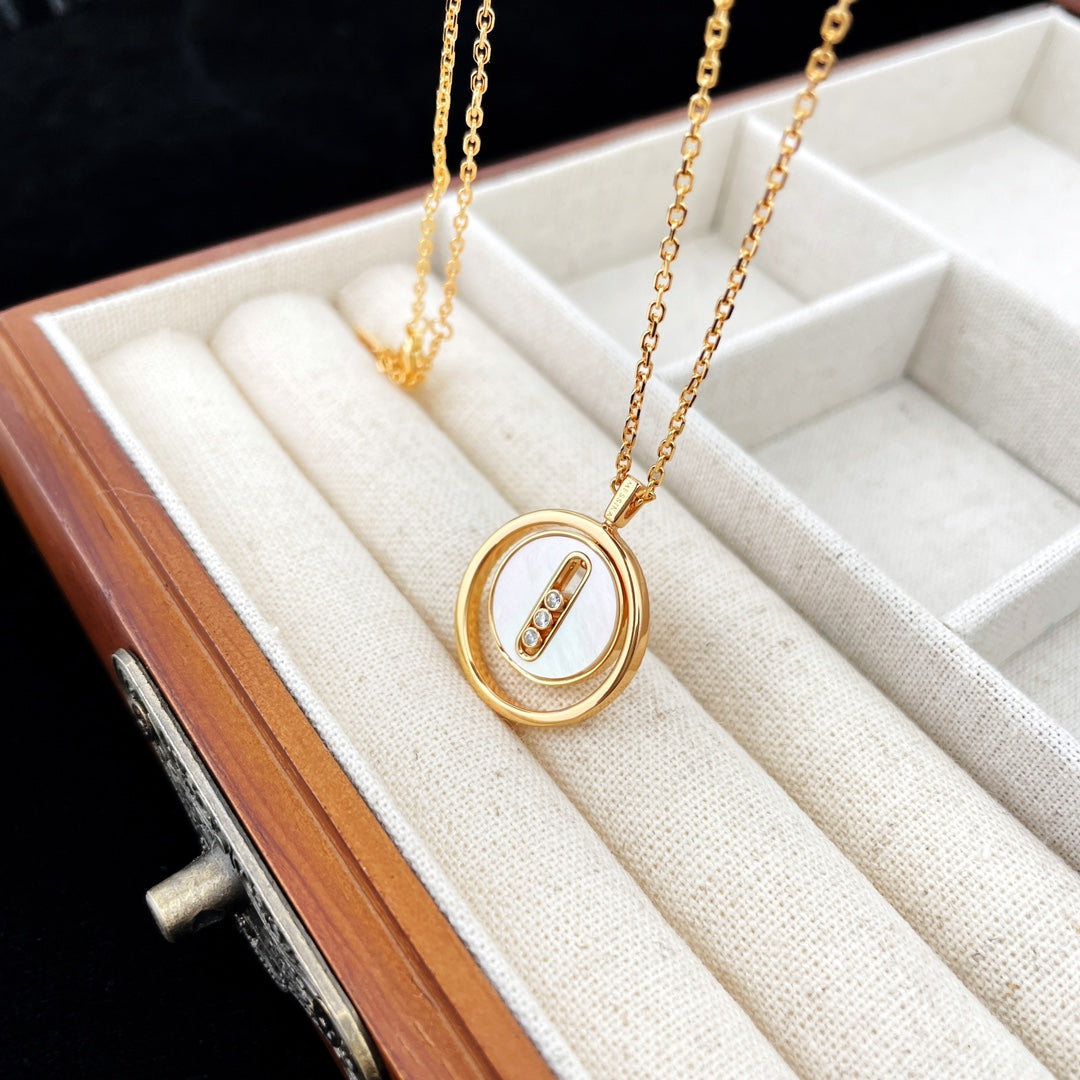 [Miro ]Miro  MOVE MOP PINK GOLD NECKLACE