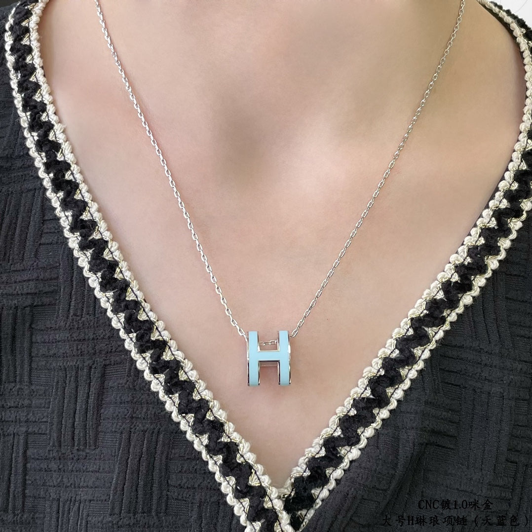 Miro POP H SKY BLUE NECKLACE