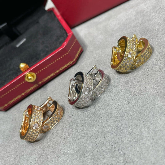 Miro LOVE 5.5MM パヴェダイヤモンド イヤリング