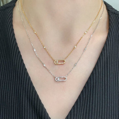 [Miro ]MOVE UNO DIAMOND NECKLACE