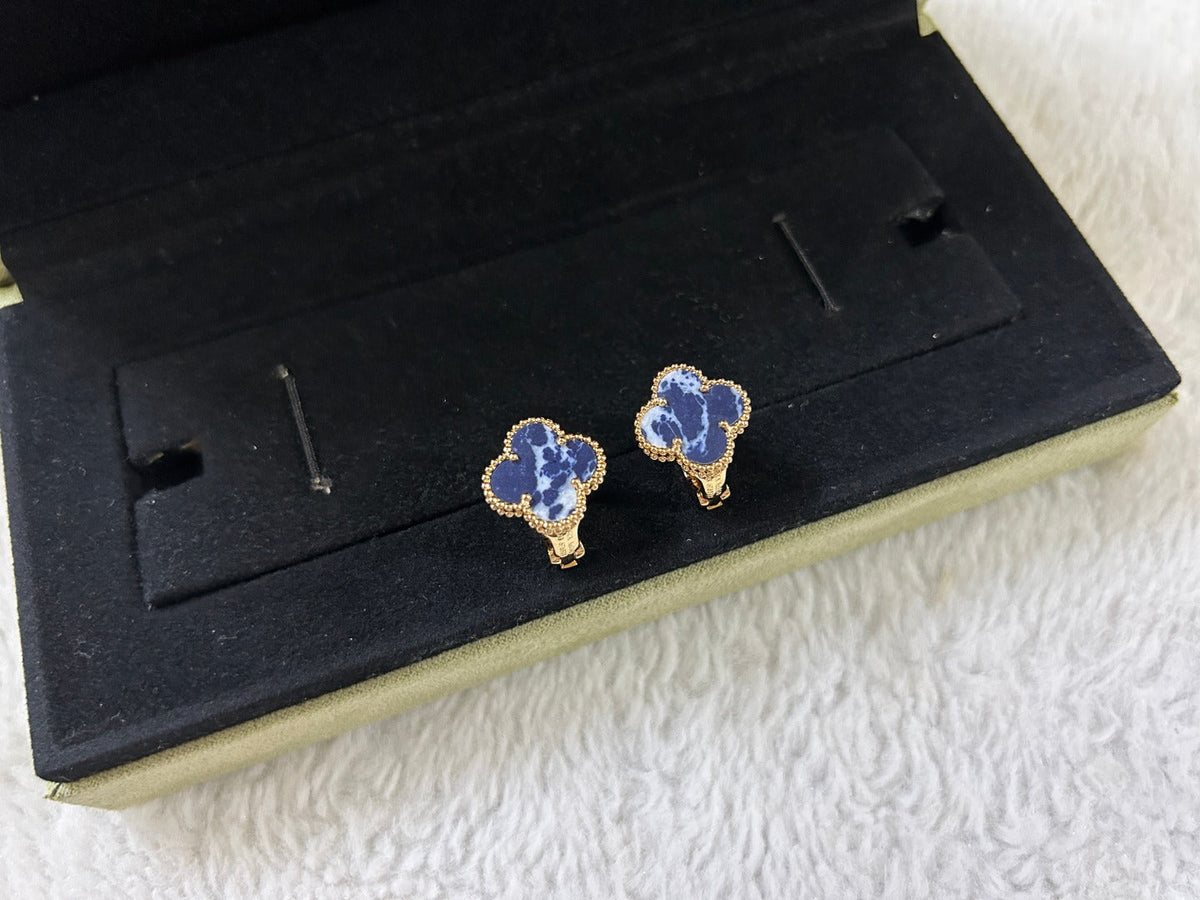 Miro CLOVER PIETERSITE MEDIUM STUD EARRINGS