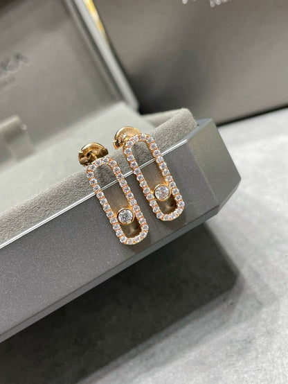 [Miro ]MOVE UNO STUD DIAMOND PAVED EARRINGS