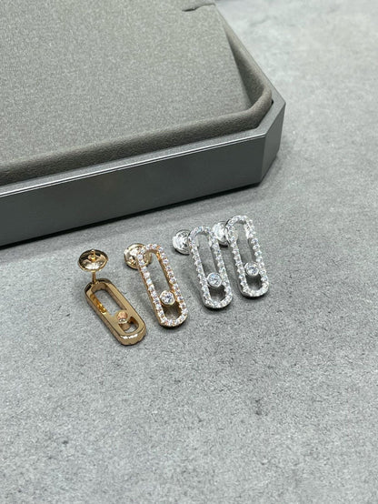 [Miro ]MOVE UNO STUD DIAMOND PAVED EARRINGS