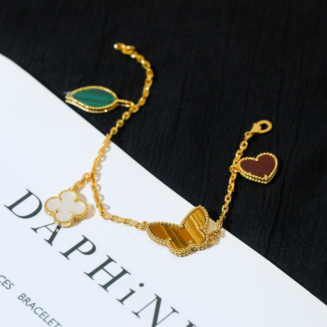 Miro LUCKY SPRING 5 MOTIF GOLD BRACELET