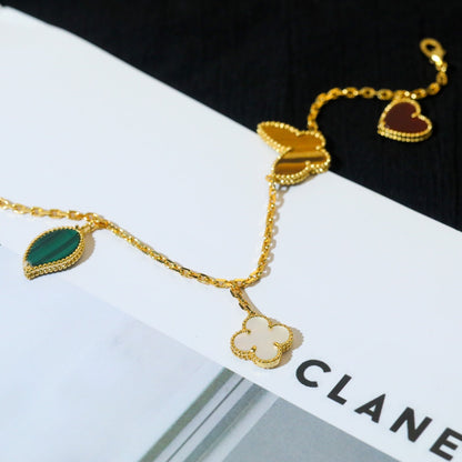 Miro LUCKY SPRING 5 MOTIF GOLD BRACELET
