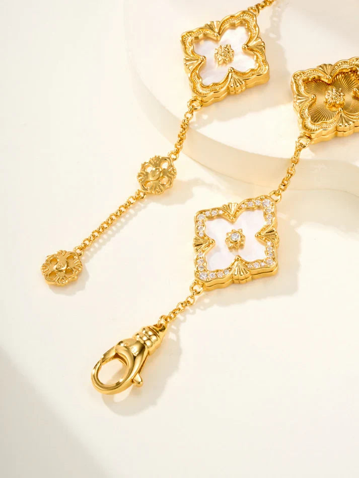 [Miro]B.C.L ENAMELED Five-Flower Bracelet£¨Various Colors) BIG SIZE
