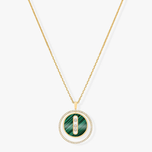 [Miro ]Miro  MOVE 3 DIAMOND MALACHITE GOLD DIAMOND NECKLACE