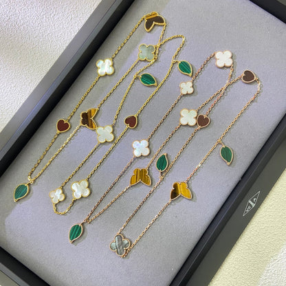 [Miro ] Lucky Alhambra Long Necklace-12 Designs
