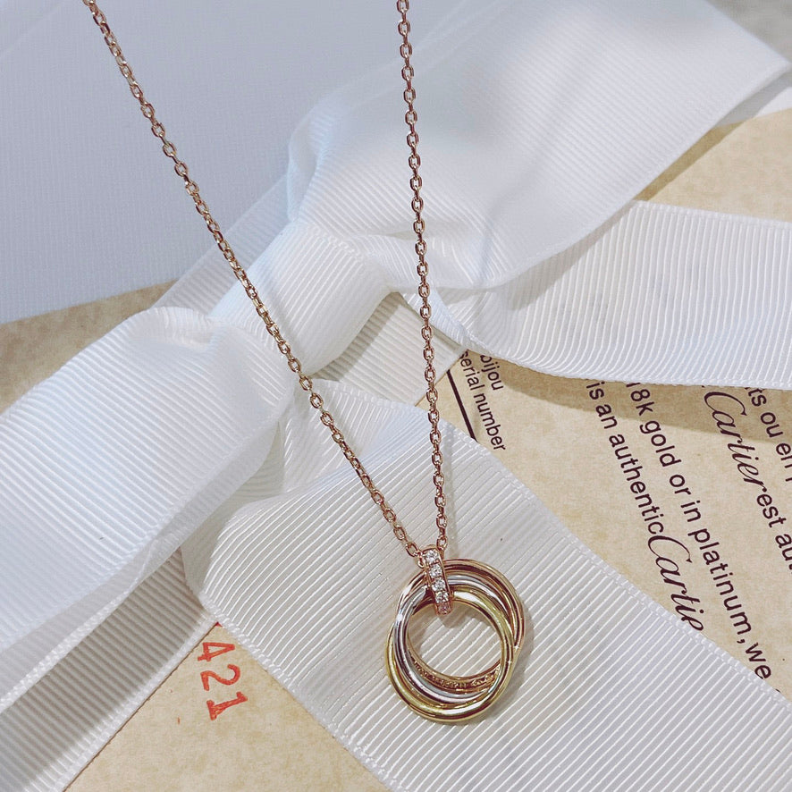 Miro TRINITY NECKLACE GOLD  DIAMONDS
