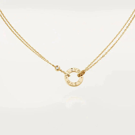 Miro LOVE NECKLACE 16MM 2 DIAMONDS
