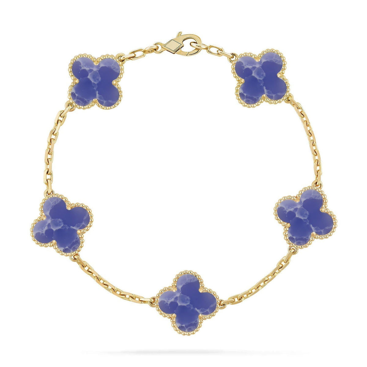 [Miro ]New CLOVER 5 MOTIF BLUE VEINS BRACELET COLLECTION